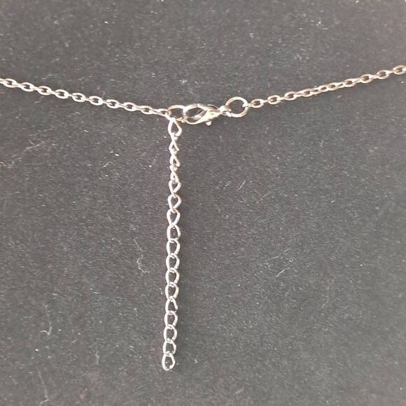 Ladies Silvertone necklace and earring set Nwt - Picture 8 of 8